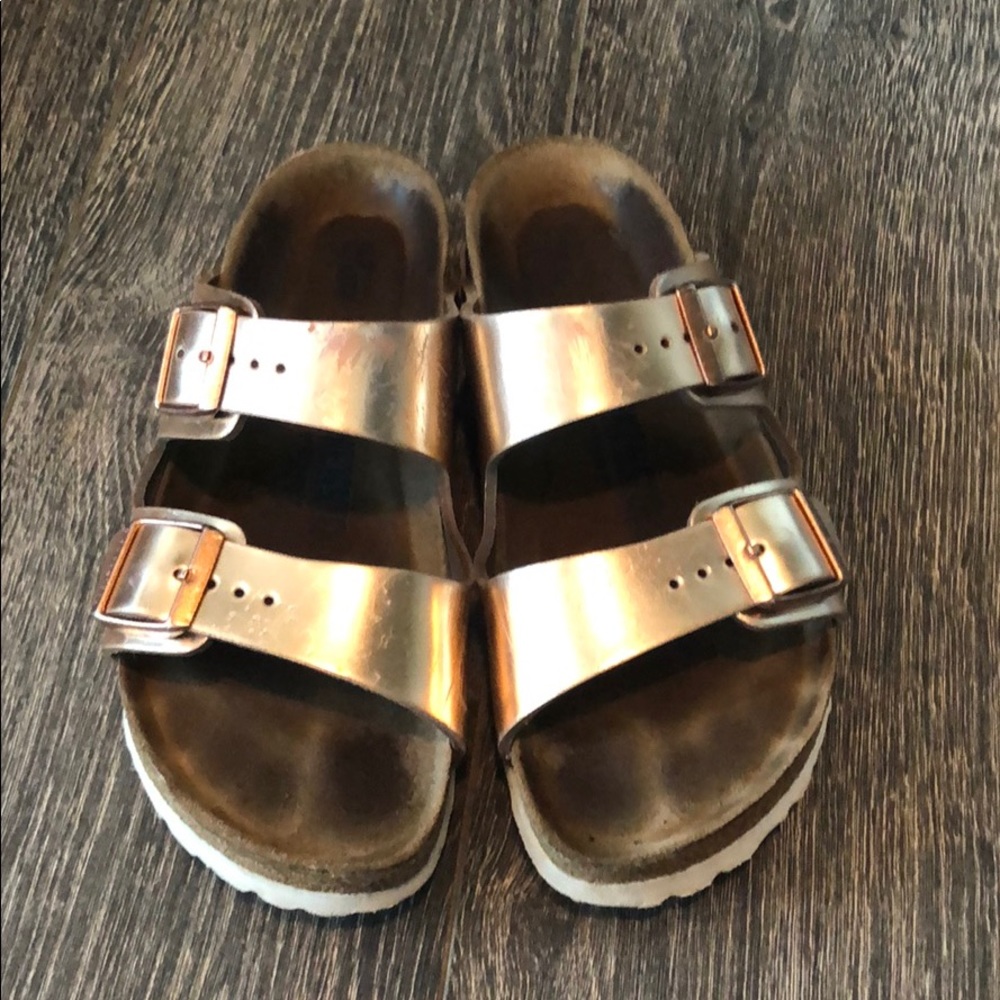Rose Gold Birkenstocks